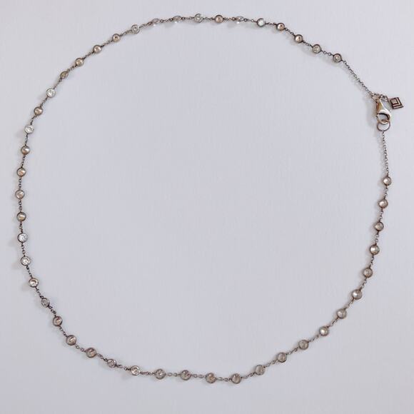 Silpada Retired 925 Sterling Silver CZ Raindrop N1962 Necklace, Chain 22" Dainty - Picture 6 of 11